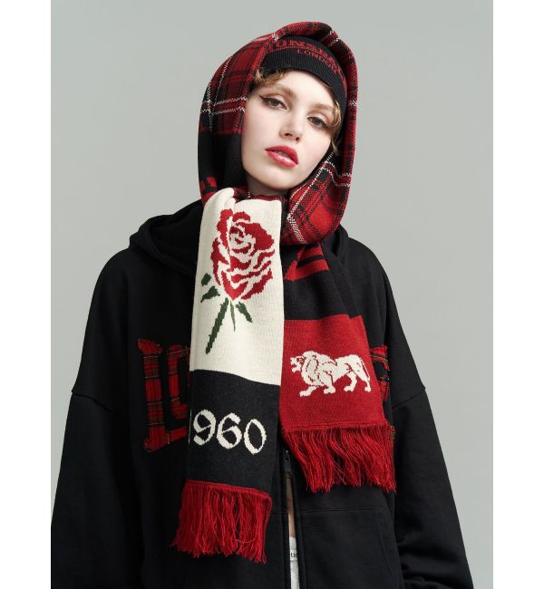 jouetie「【LONSDALE&times;jouetie】JQDマフラー」|マフラー|ブラック