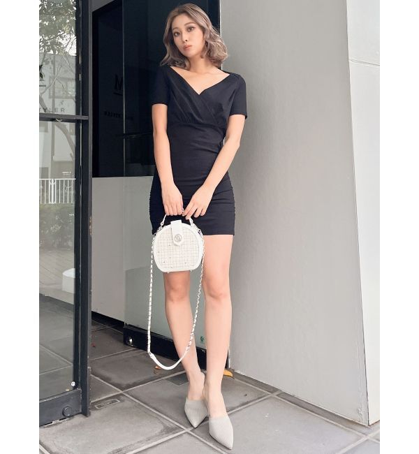 GYDA「2WAYカシュクールミニワンピース」|ワンピース|