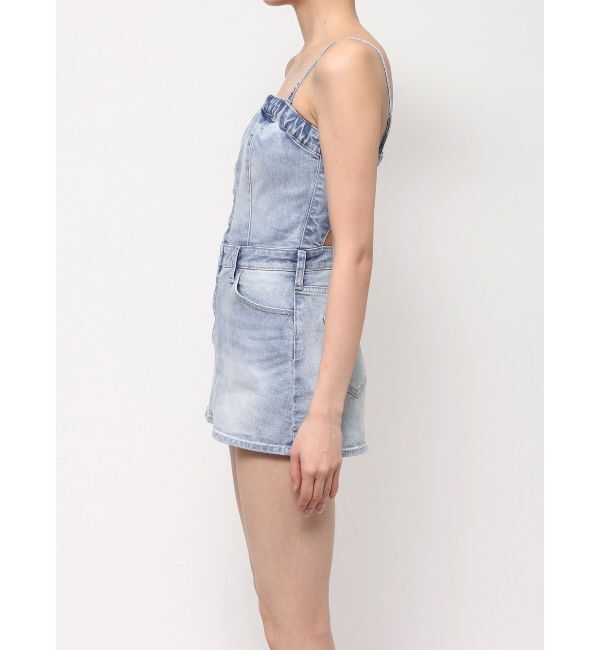 GYDA「フロントZIPデニムミニワンピース」|ワンピース|
