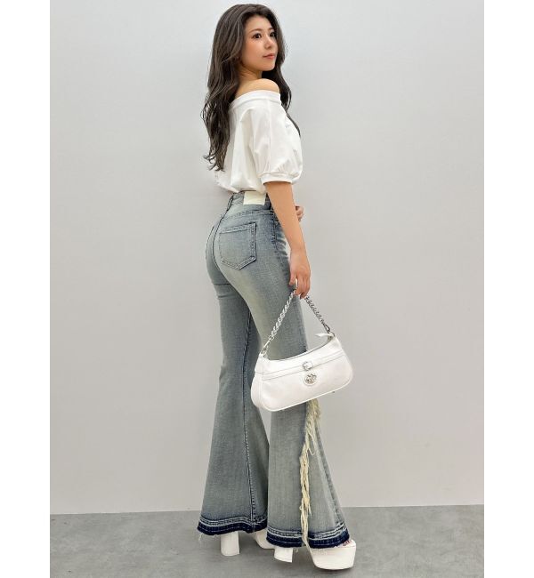 GYDA「GDエンボスオフショルトップス」|Tシャツ・カットソー|