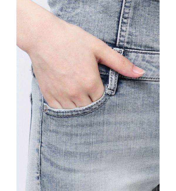 GYDA「NEWハイウエストBACKクロスフレアパンツ」|デニム|