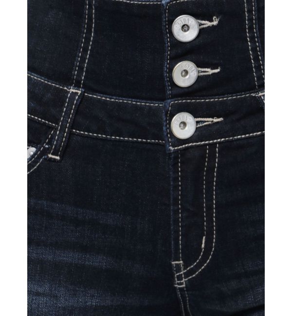 GYDA「NEWハイウエストBACKクロスフレアパンツ」|デニム|