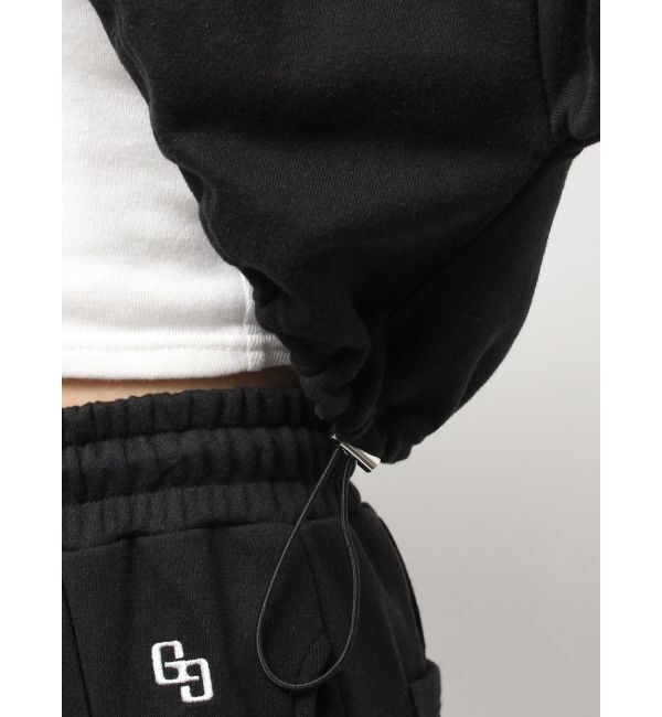 GYDA「GGショートスウェットボレロパーカー」|パーカー|