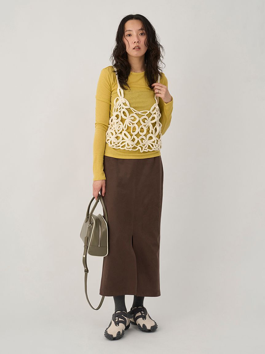 emmi atelier「かぎ針ハンドニットビスチェ」|ベスト・ジレ|