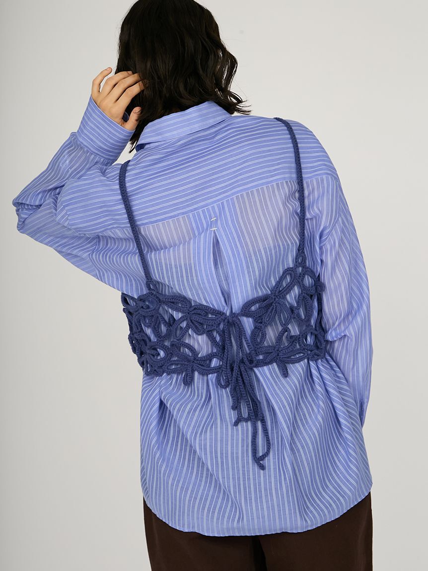 emmi atelier「かぎ針ハンドニットビスチェ」|ベスト・ジレ|