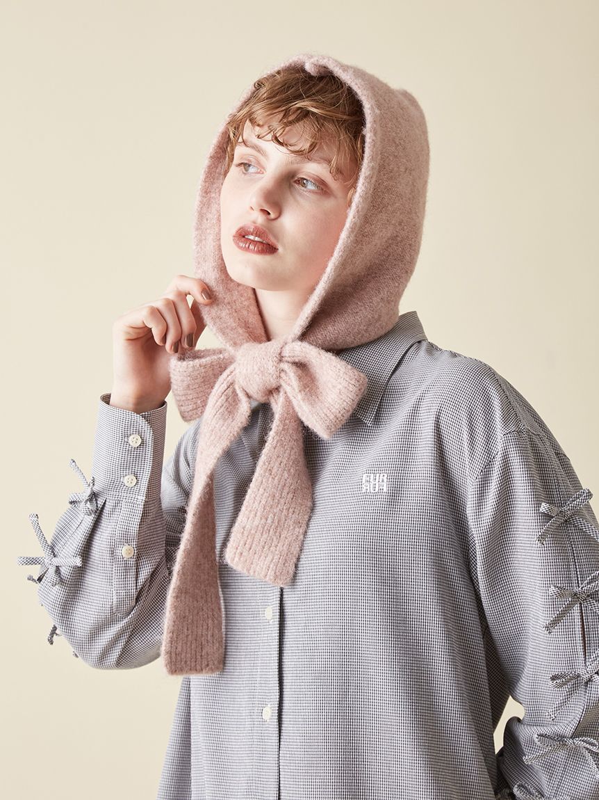 FURFUR「フード付きリボンマフラー」|マフラー|