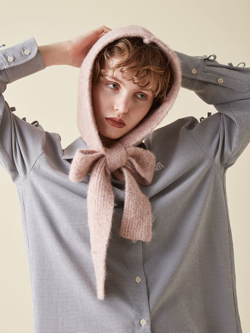 FURFUR「フード付きリボンマフラー」|マフラー|