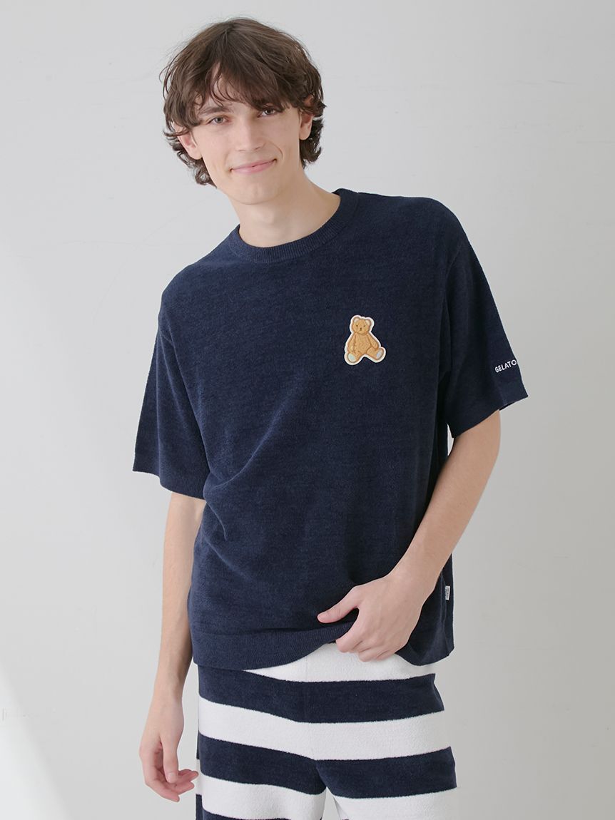 GELATO PIQUE HOMME「【ONLINE限定】【HOMME】エアモコベアワンポイントセットアップ」|ルームウェア|