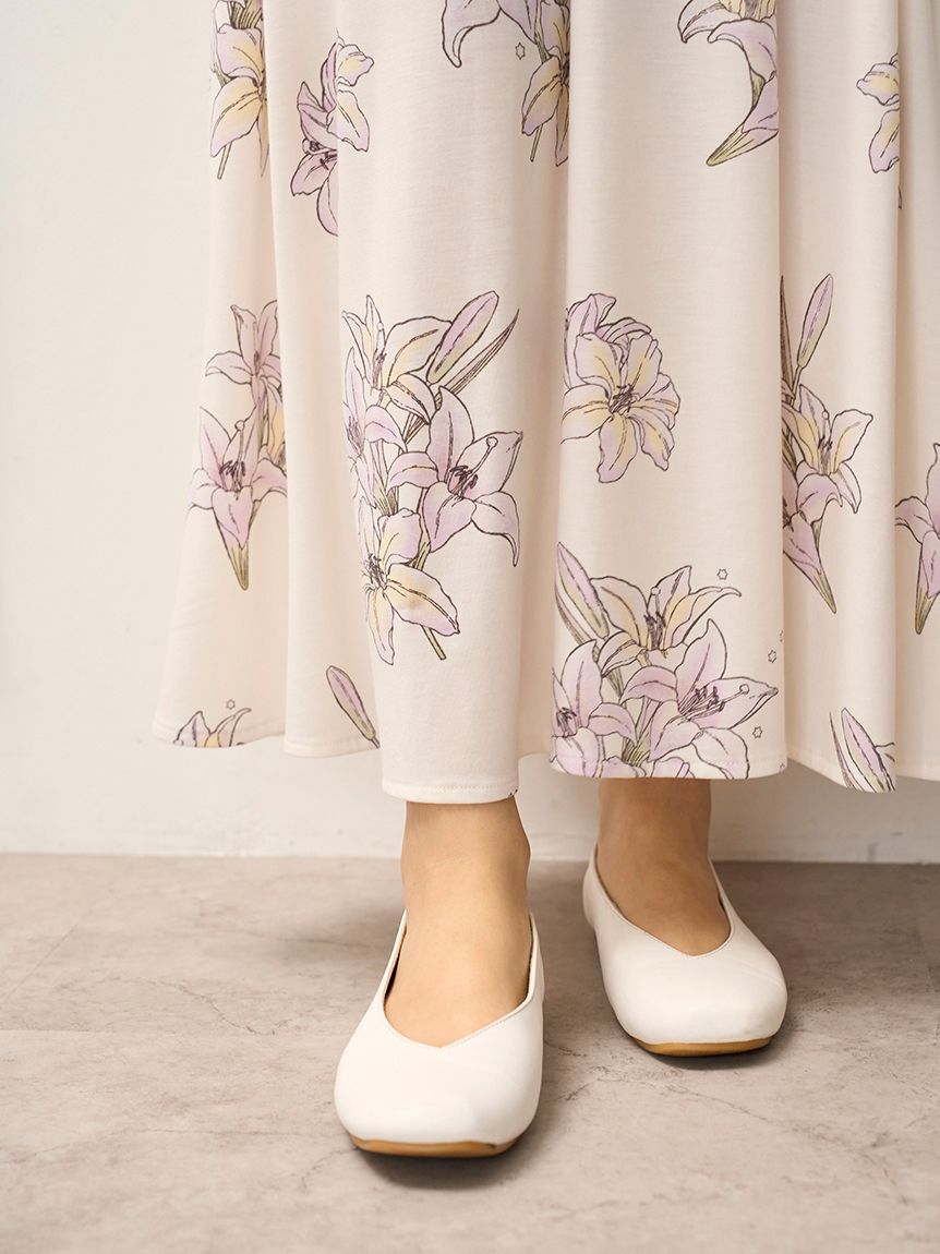 gelato pique「【MUCHA】リリー柄カップインワンピース」|ルームウェア|