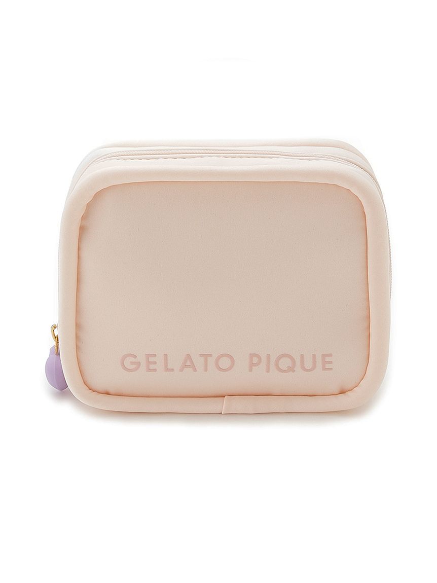 gelato pique「ボリュームロゴスクエアポーチ」|ポーチ|PNK