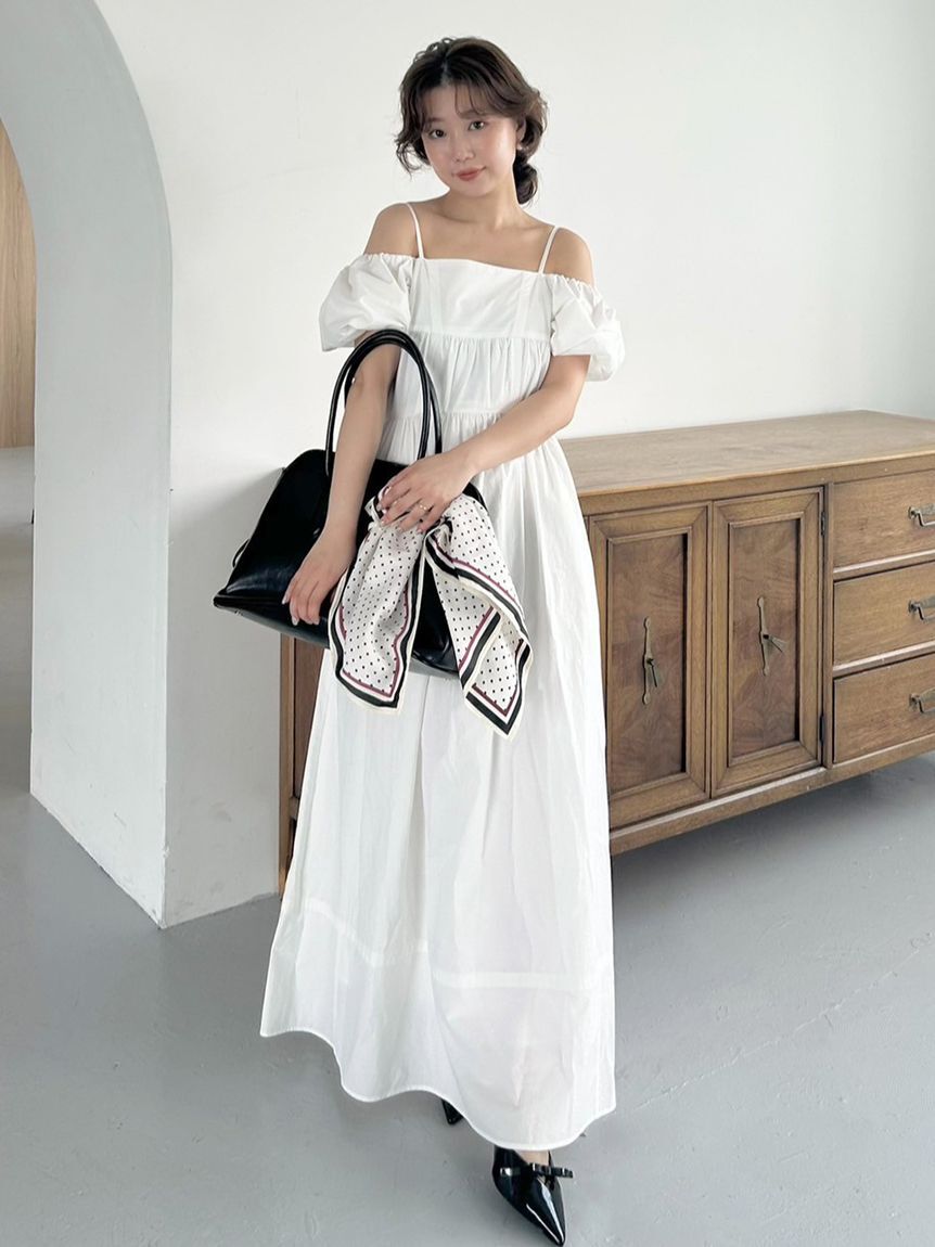 SNIDEL「ドット柄ベーシックスカーフ」|バンダナ・スカーフ|