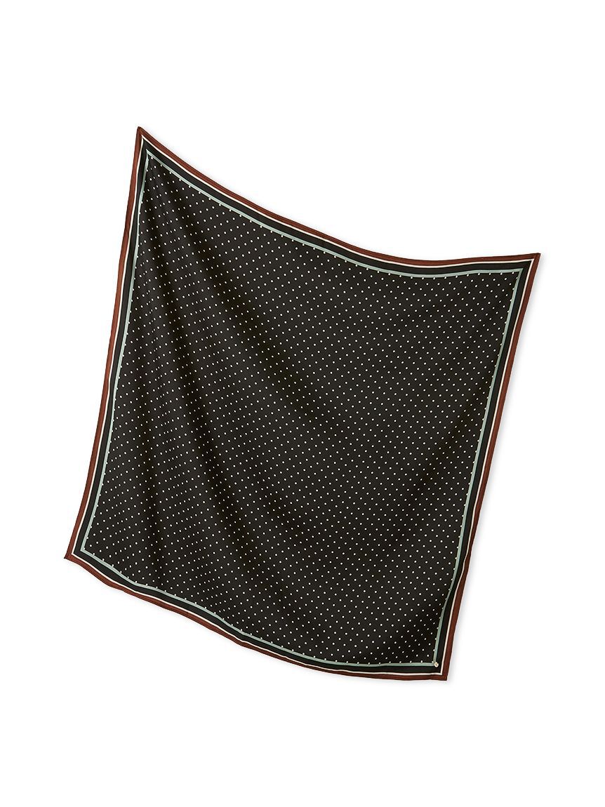 SNIDEL「ドット柄ベーシックスカーフ」|バンダナ・スカーフ|BLK