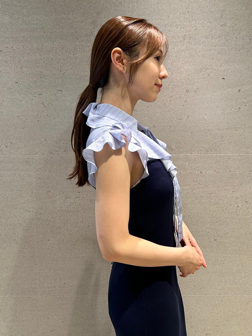 SNIDEL「Sustainableフリルカラードッキングワンピース」|ワンピース|