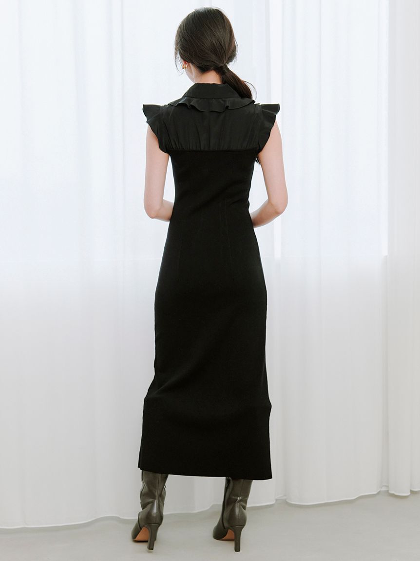 SNIDEL「Sustainableフリルカラードッキングワンピース」|ワンピース|