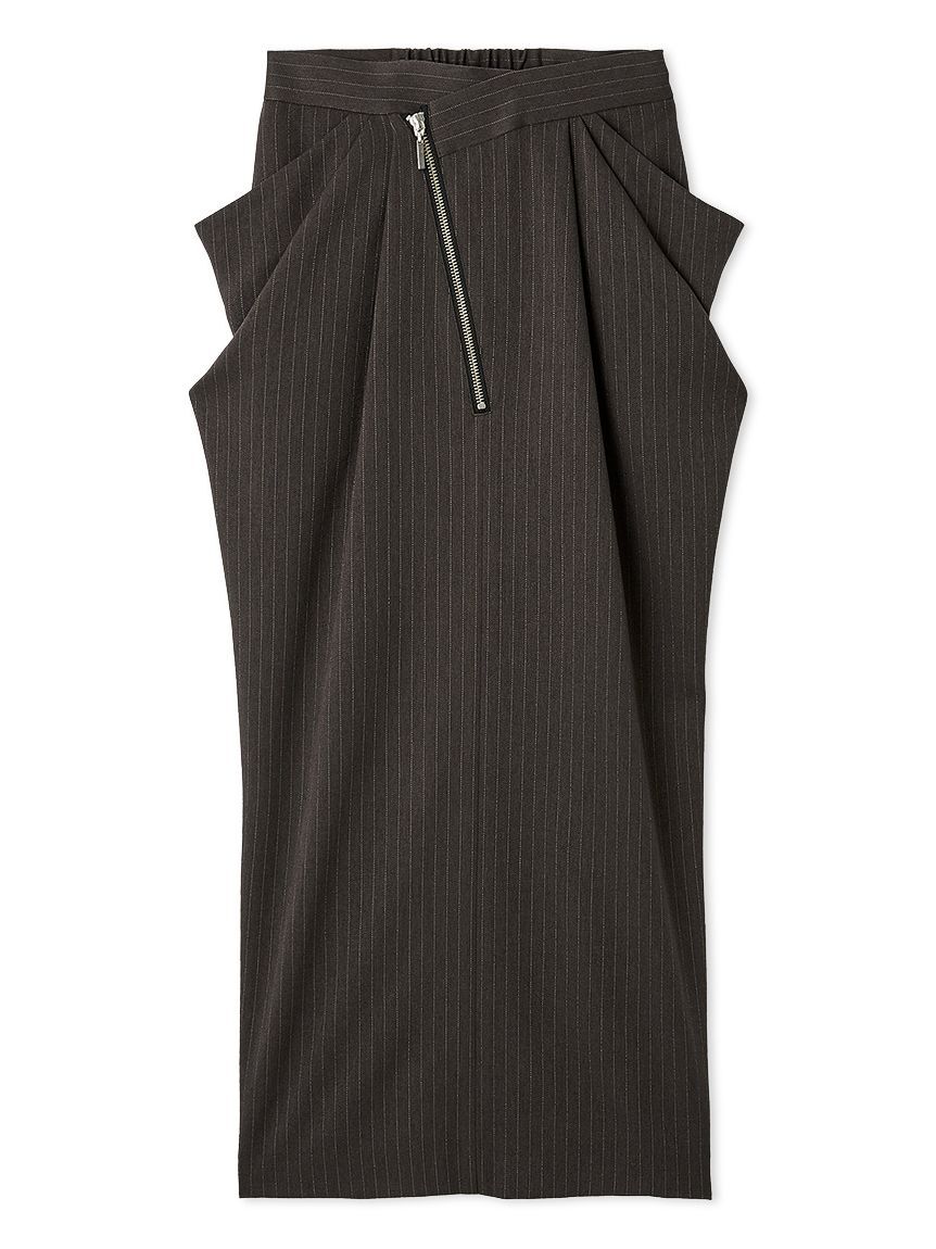 SNIDEL「アシメジップドレープスカート」|スカート|