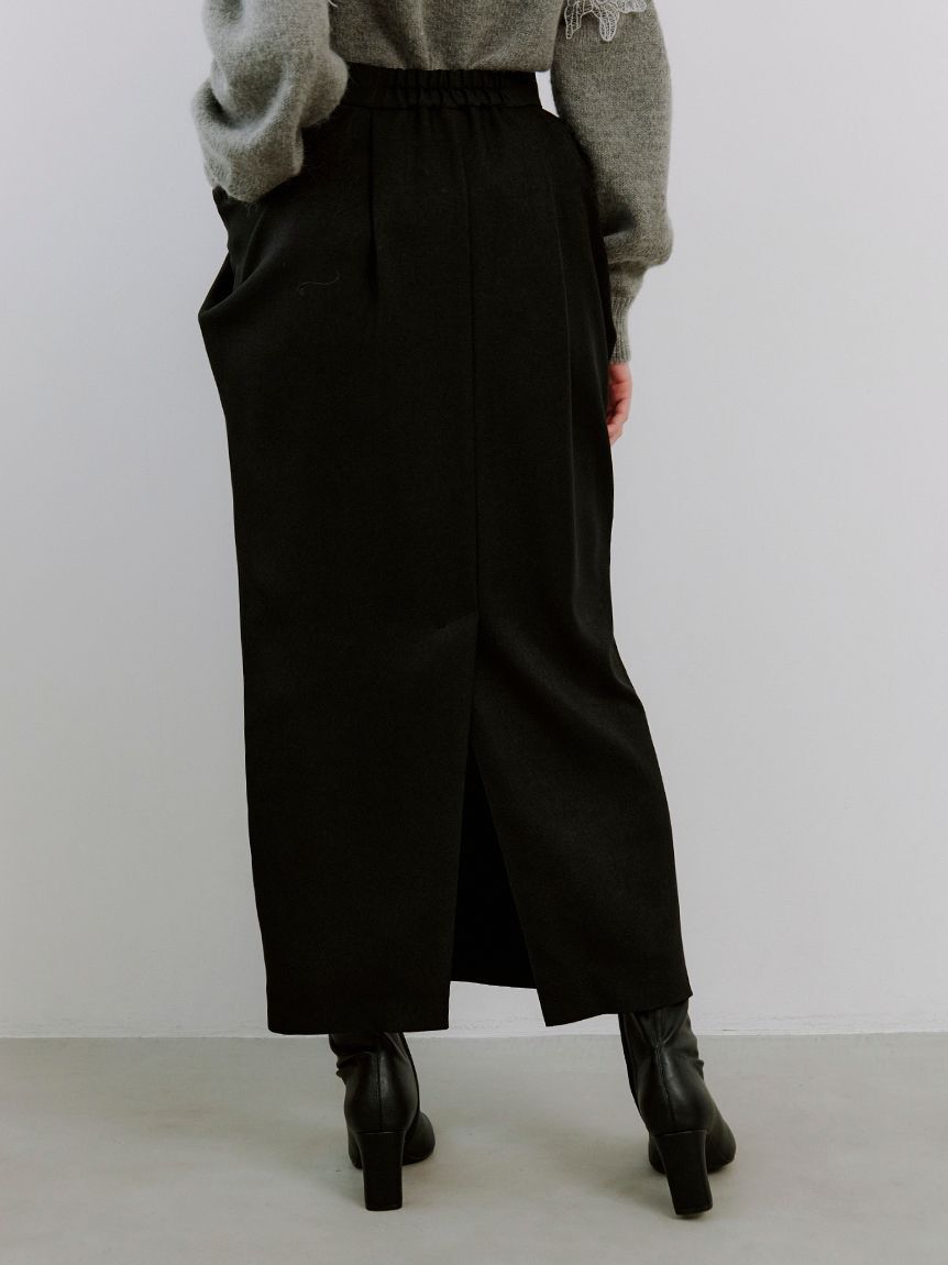 SNIDEL「アシメジップドレープスカート」|スカート|