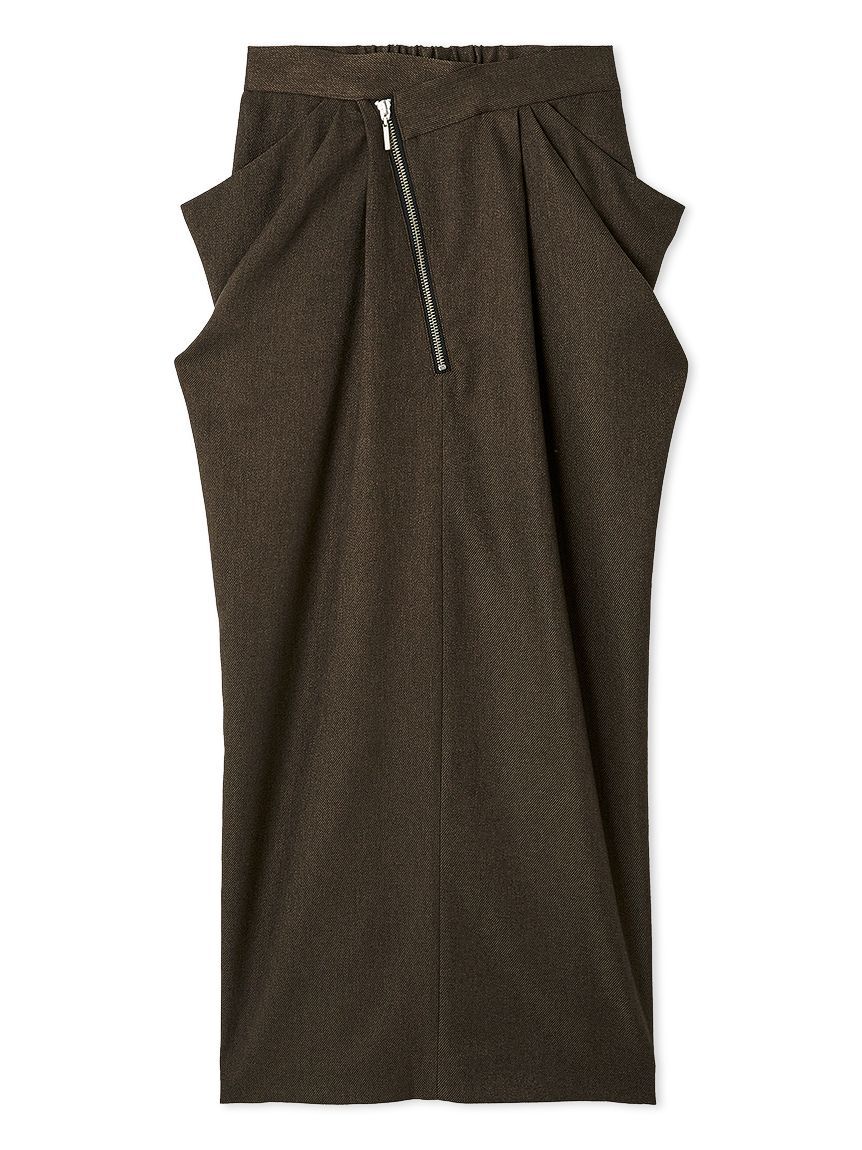 SNIDEL「アシメジップドレープスカート」|スカート|BRW