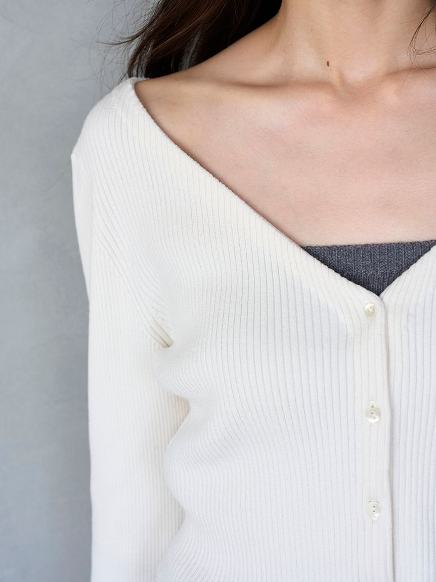 SNIDEL「フレアスリーブショートカーディガン」|カーディガン|