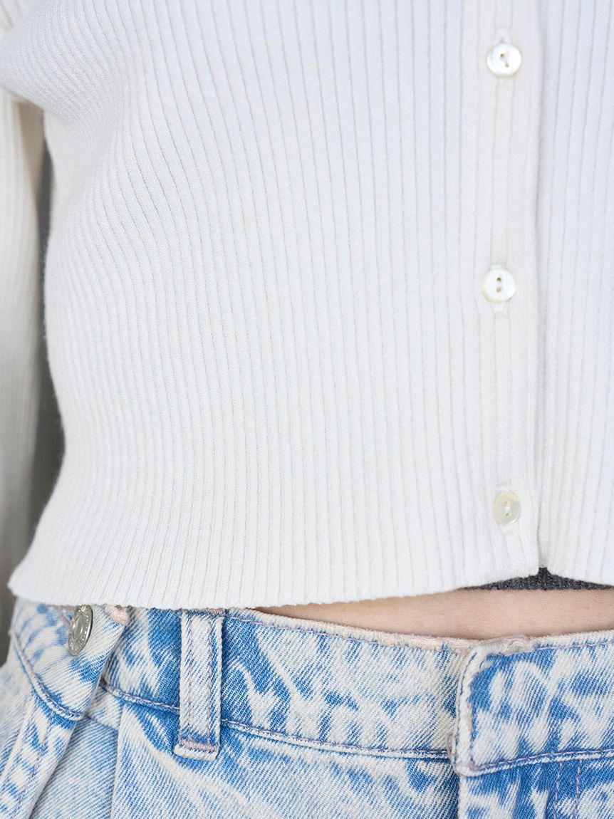 SNIDEL「フレアスリーブショートカーディガン」|カーディガン|