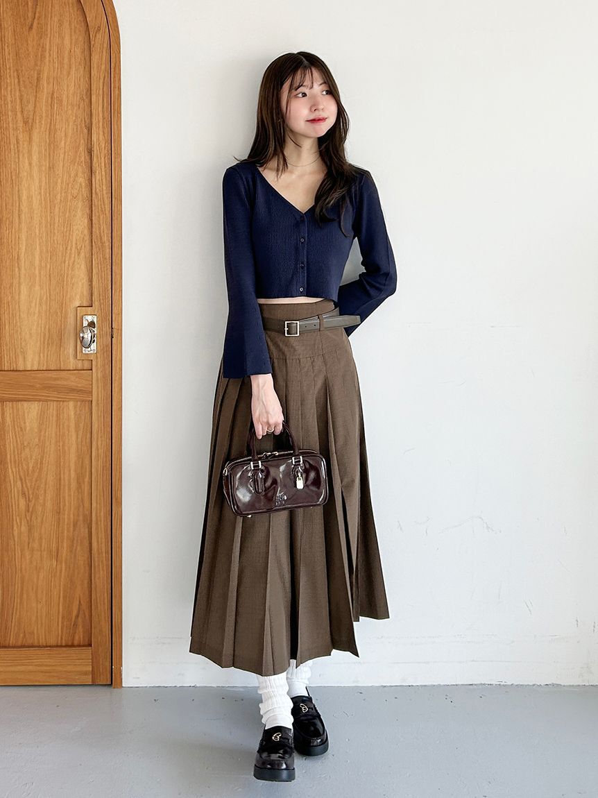 SNIDEL「フレアスリーブショートカーディガン」|カーディガン|