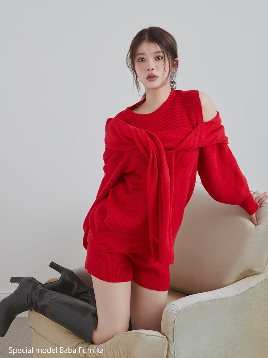 SNIDEL「ディフォメーションニットプルオーバー」|ニット・セーター|