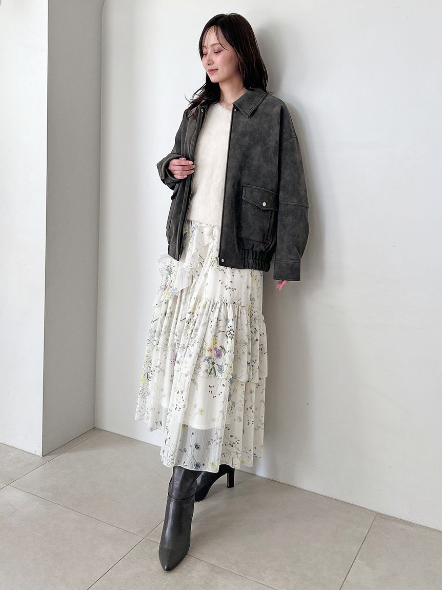 SNIDEL「【HIGH QUALITY】スリアルパカVネックプルオーバー」|ニット・セーター|