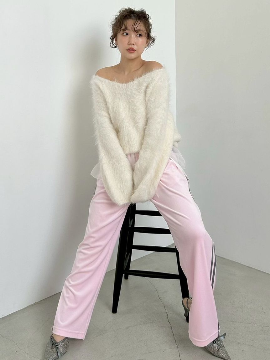 SNIDEL「【HIGH QUALITY】スリアルパカVネックプルオーバー」|ニット・セーター|