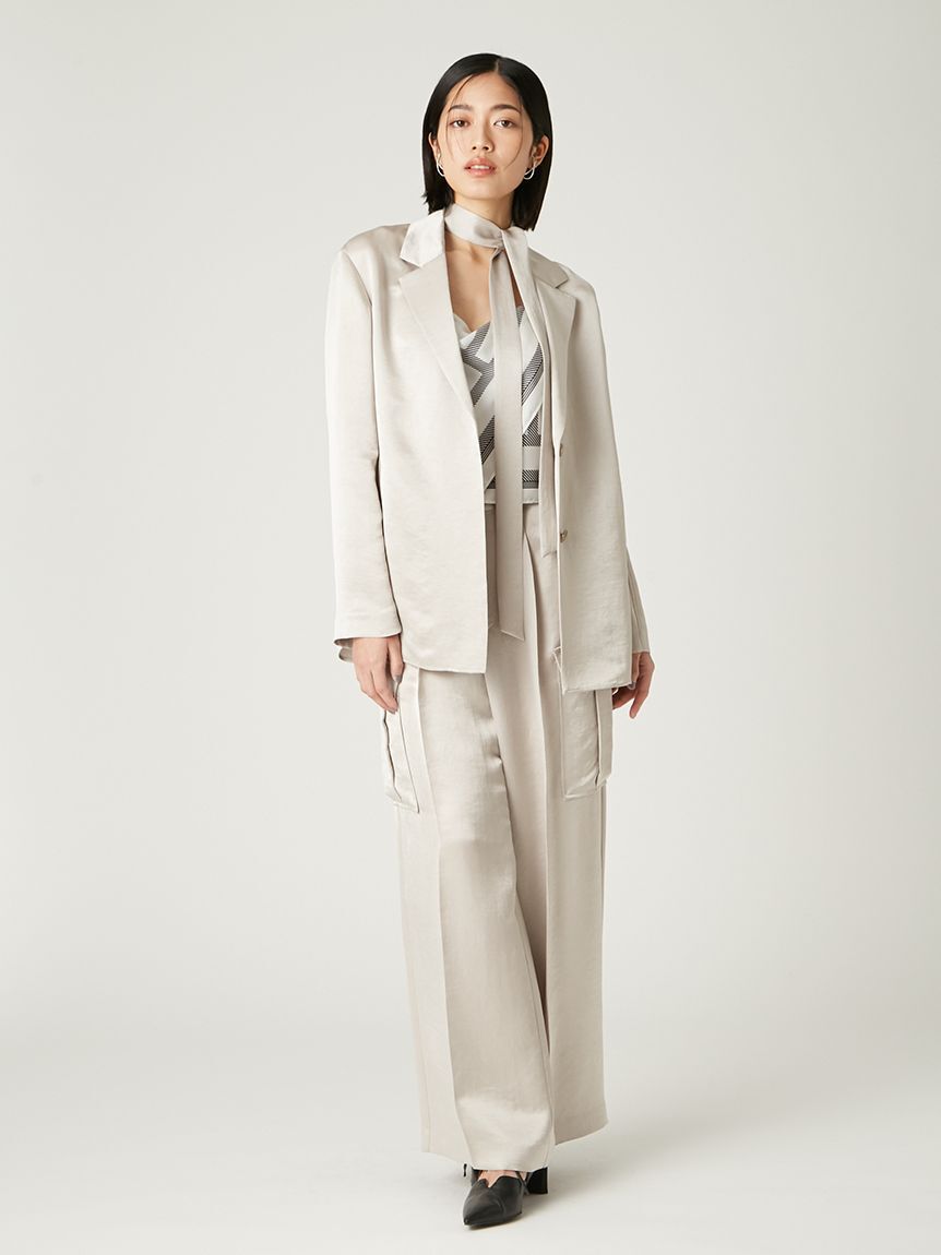 FRAY I.D「サテンカーゴパンツ」|チノ|