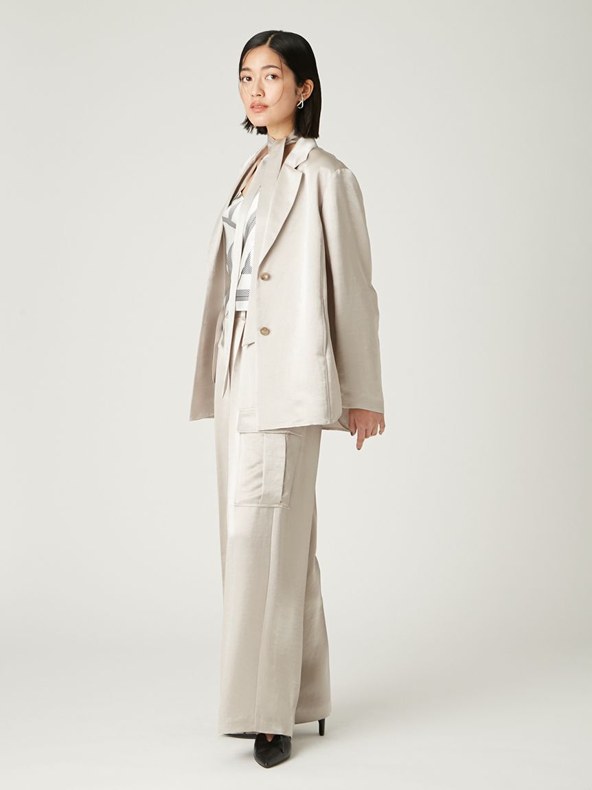 FRAY I.D「サテンカーゴパンツ」|チノ|