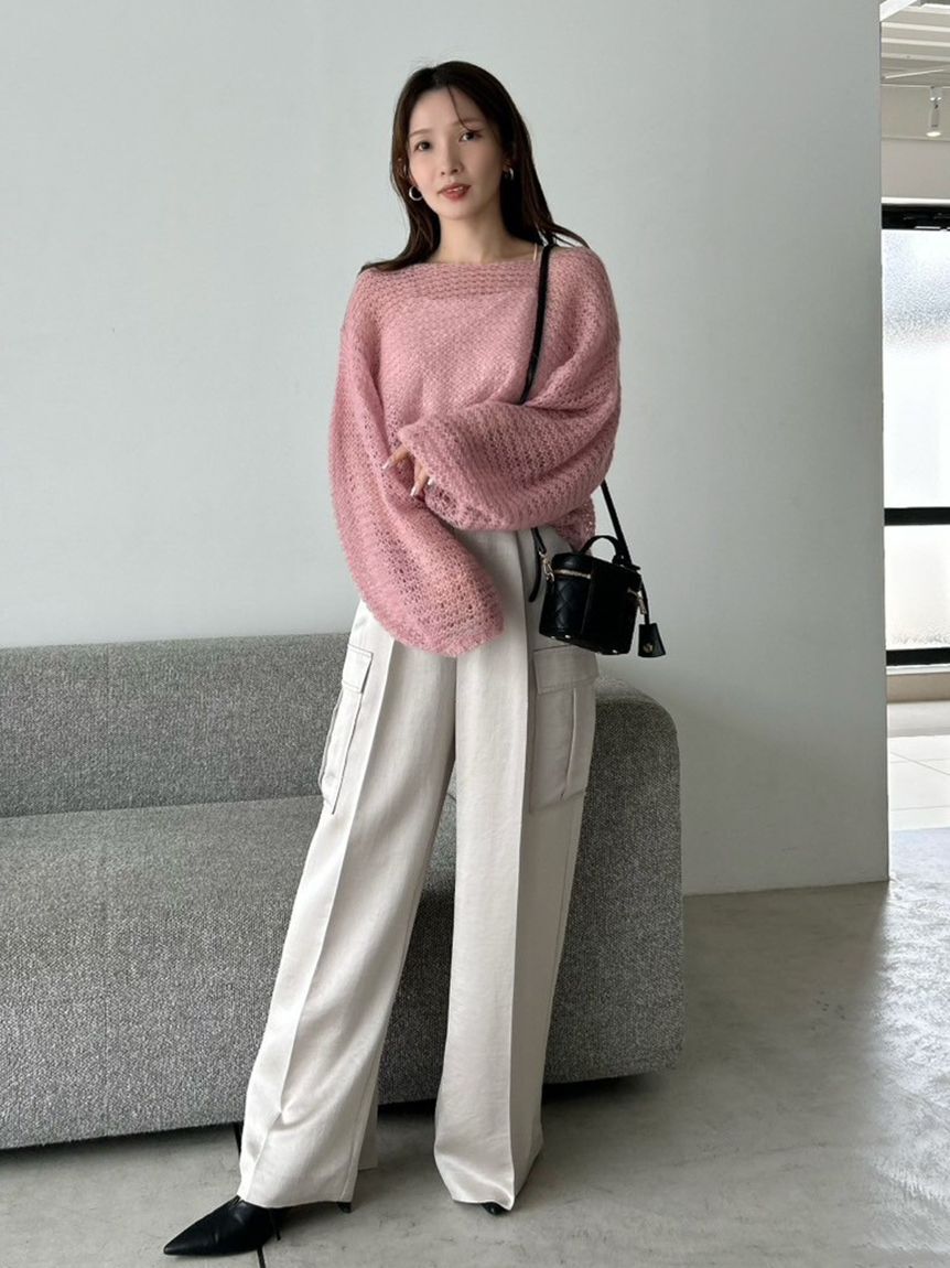 FRAY I.D「サテンカーゴパンツ」|チノ|