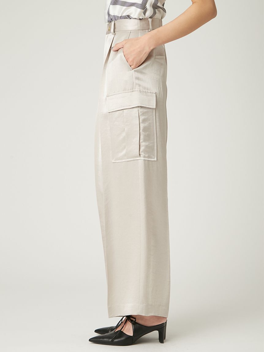 FRAY I.D「サテンカーゴパンツ」|チノ|