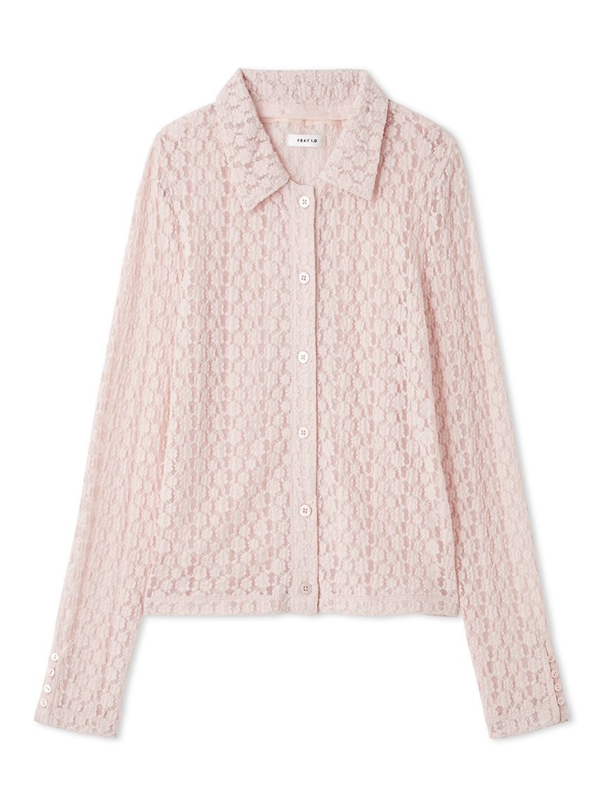 FRAY I.D「ストレッチレースアタッチドカラーシャツ」|シャツ・ブラウス|LPNK