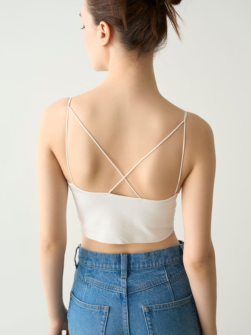 LILY BROWN Lingerie「【LILY BROWN Lingerie】カップインキャミ/サントーニ」|キャミソール|