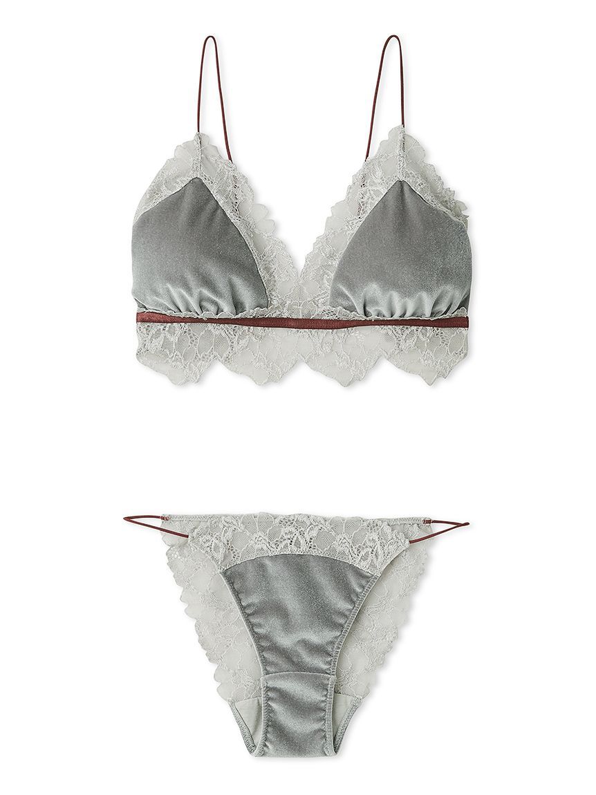 LILY BROWN Lingerie「【LILY BROWN Lingerie】ブラレットセット／ベロアマルチカラー」|インナー|