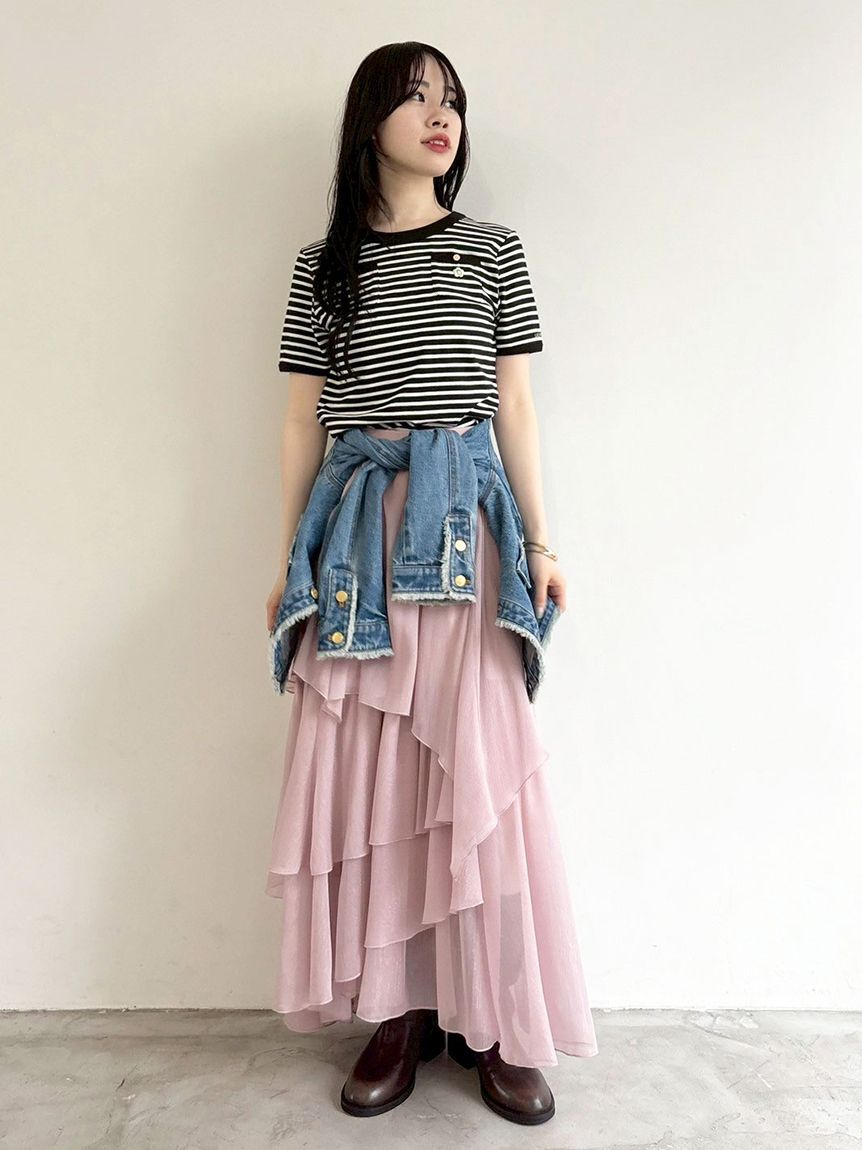LILY BROWN「ブライトシアースカート」|スカート|