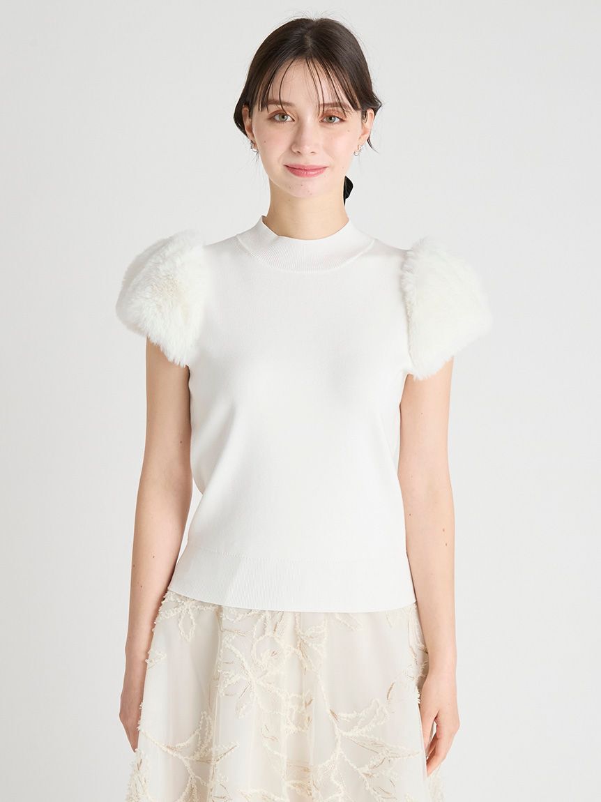 CELFORD「シルクブレンドショートファースリーブニット」|ニット・セーター|