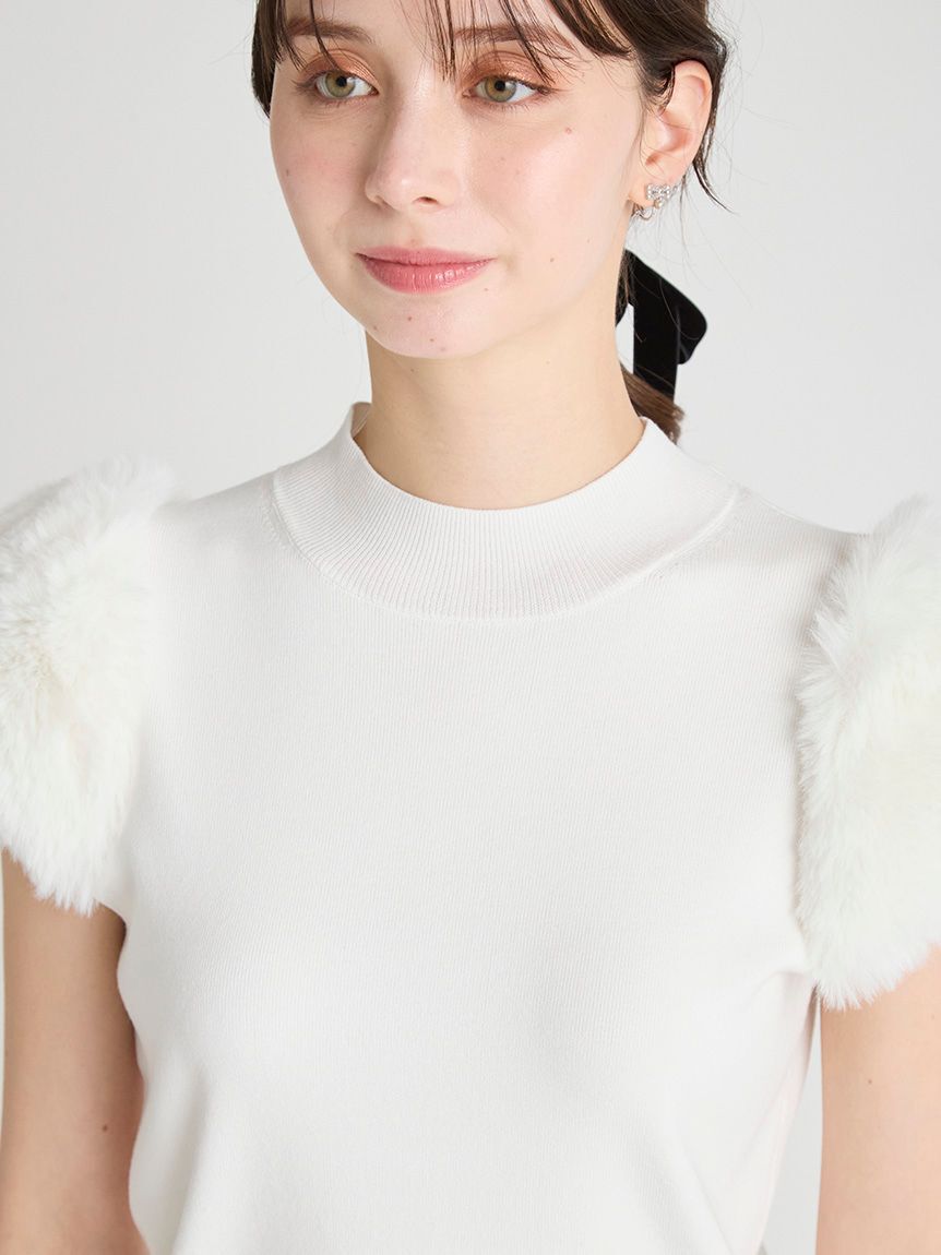 CELFORD「シルクブレンドショートファースリーブニット」|ニット・セーター|