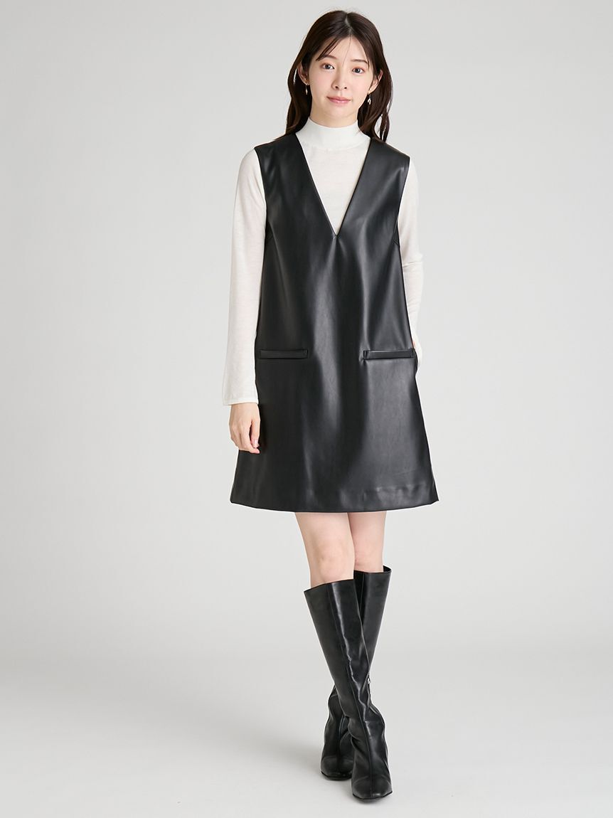 CELFORD「Vネックミニジャンパースカートセット」|ワンピース|