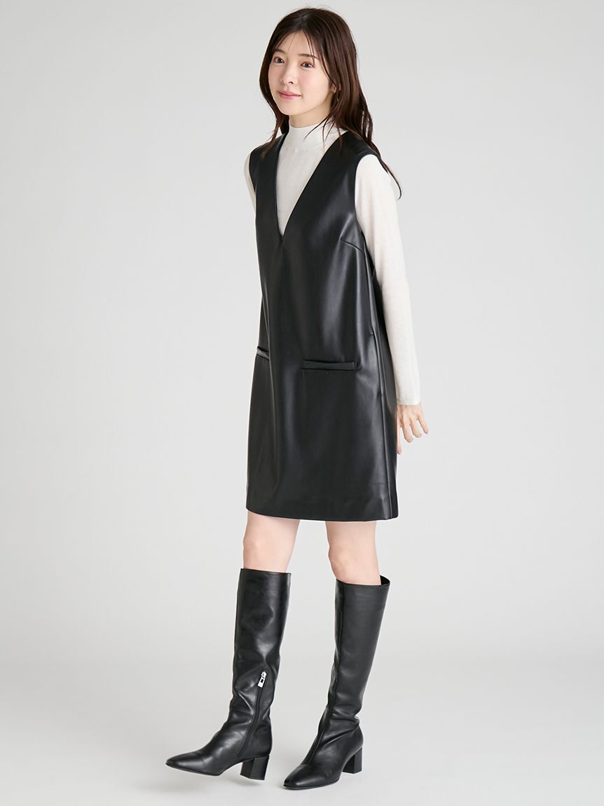 CELFORD「Vネックミニジャンパースカートセット」|ワンピース|