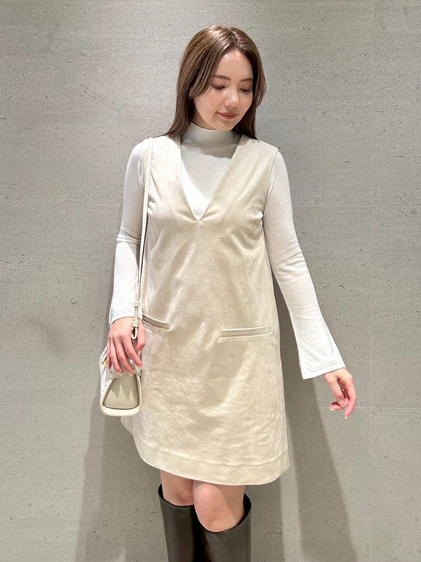 CELFORD「Vネックミニジャンパースカートセット」|ワンピース|