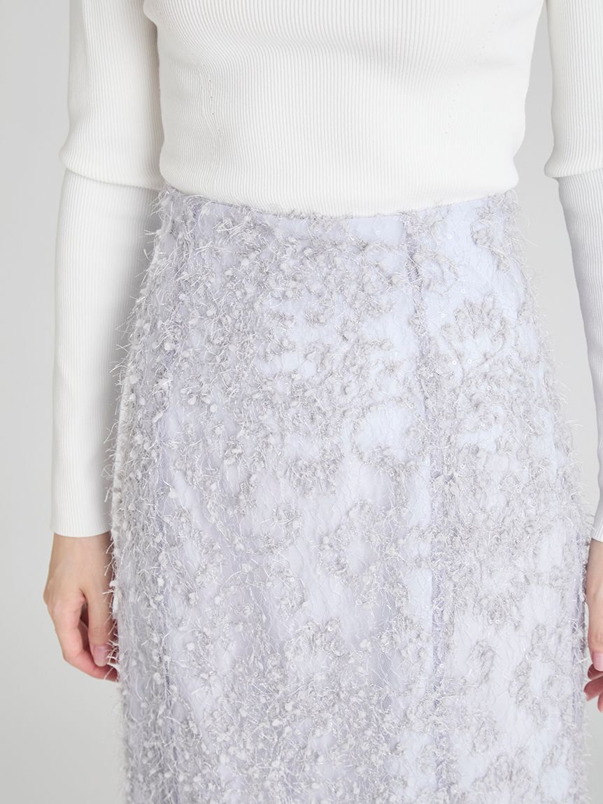CELFORD「スパンコールレース刺繍スカート」|スカート|