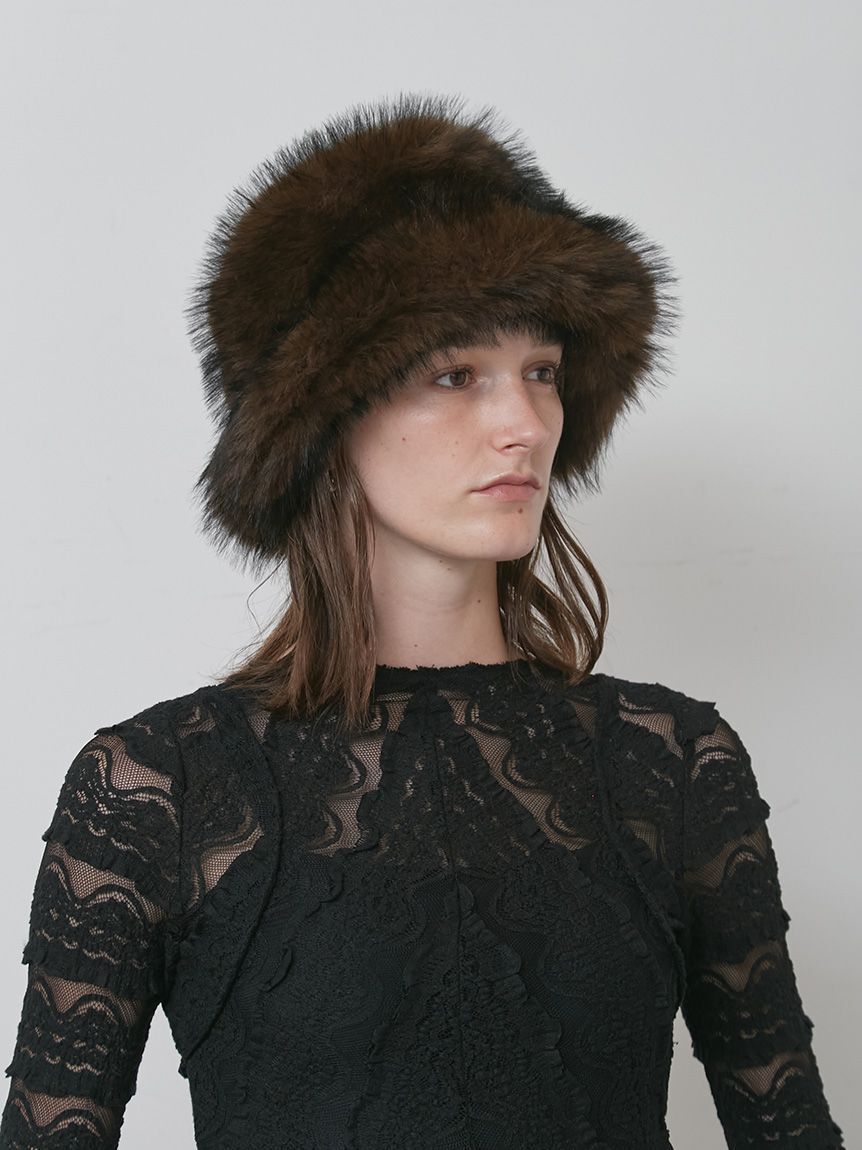 styling/「フェイクファーバケットハット」|ハット|