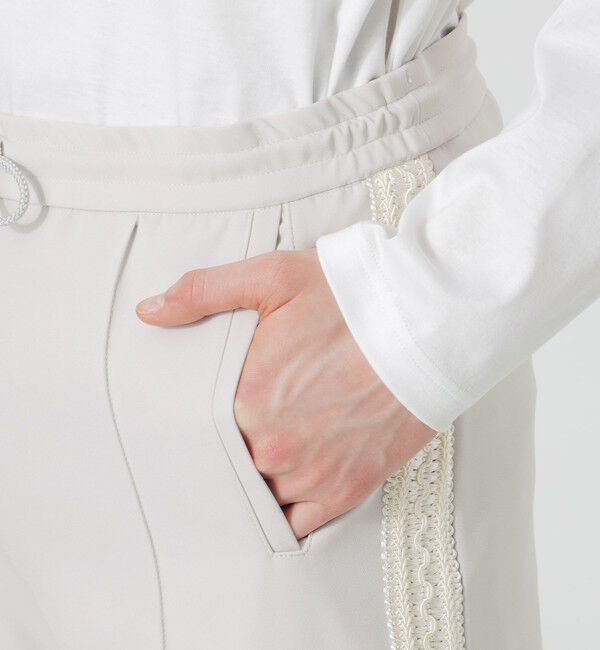  「サイドブレードスリットイージーパンツ」|スラックス|