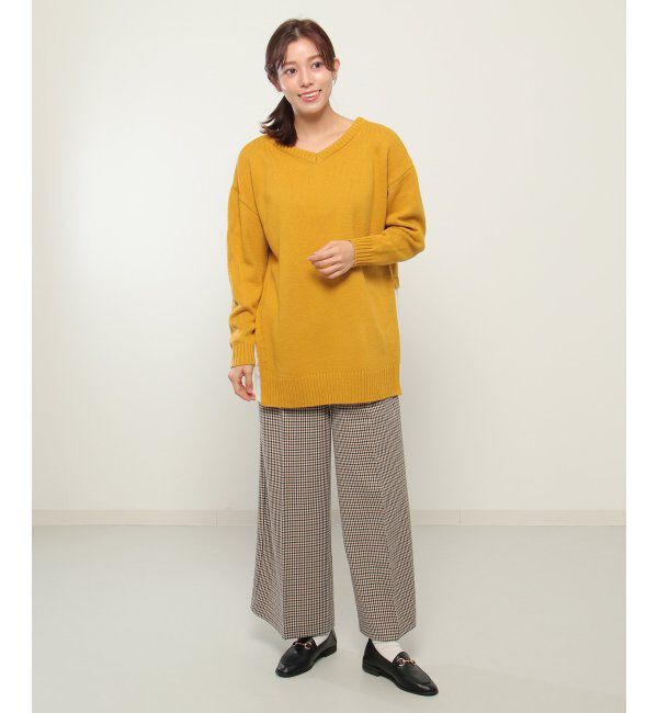 ikka「前後2WAY切り替えニットチュニック」|プルオーバー|