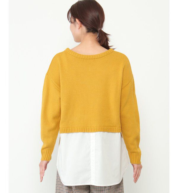 ikka「前後2WAY切り替えニットチュニック」|プルオーバー|