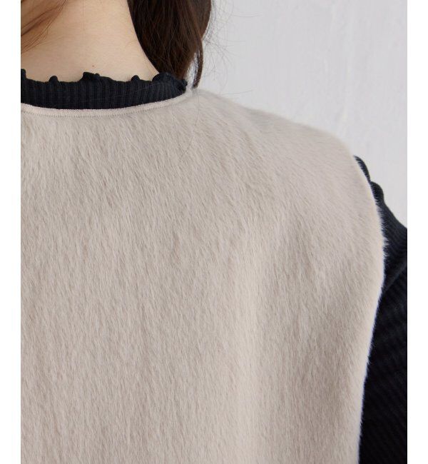 ikka「ファーリバーシブルベスト」|ダウンベスト・ベスト|