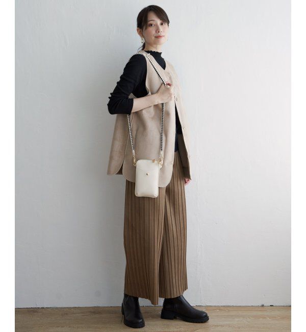 ikka「ファーリバーシブルベスト」|ダウンベスト・ベスト|