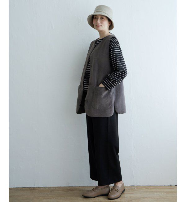 ikka「ファーリバーシブルベスト」|ダウンベスト・ベスト|