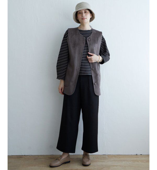 ikka「ファーリバーシブルベスト」|ダウンベスト・ベスト|