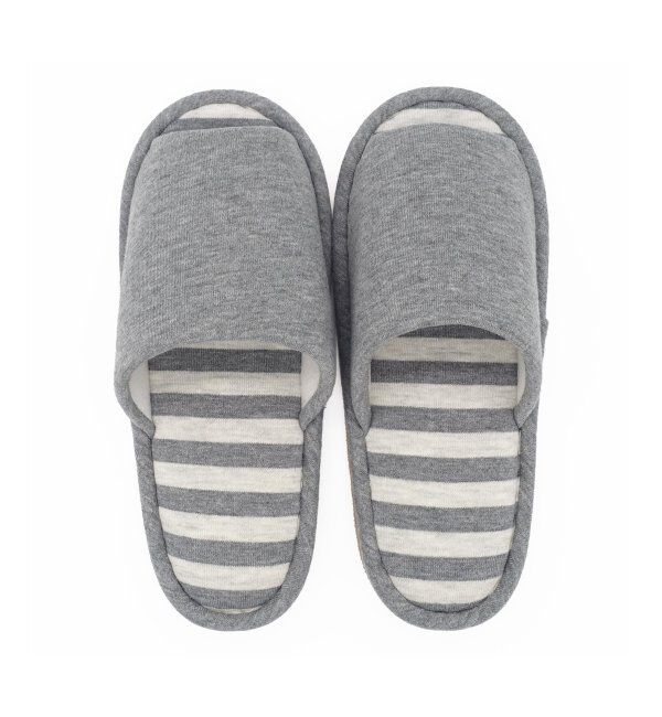 TOKYO DESIGN CHANNEL「ウォッシャブルボーダースリッパ」|ルームシューズ|